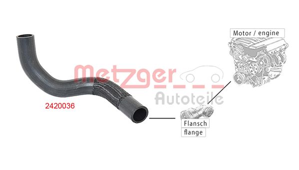 METZGER 2420036 Kühlerschlauch